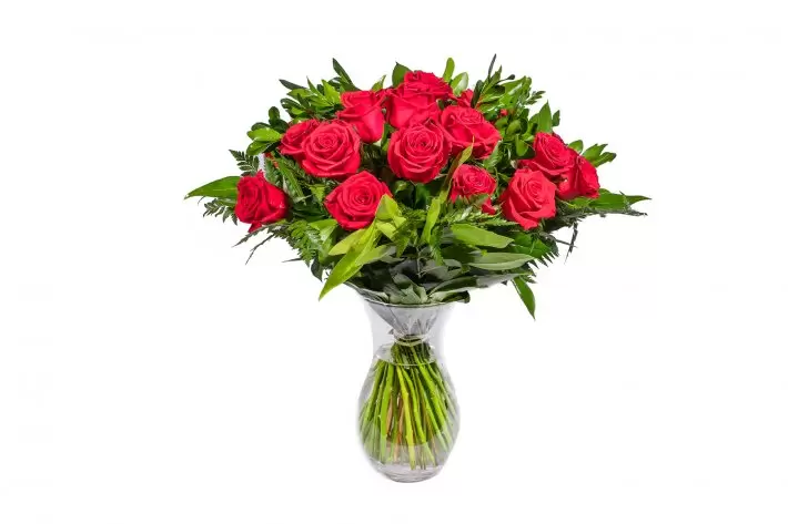 אהבה-קלאסית-150,200,250 זר פרחים אדומים