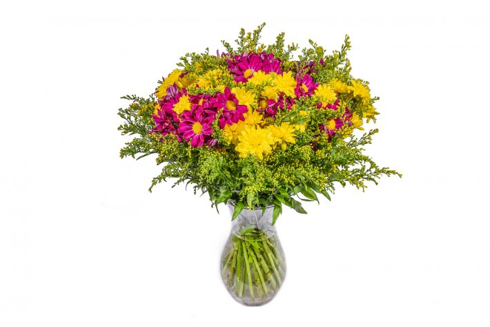 זר-חרציות-צבעוני-140,180,220 זר חרציות צבעוני